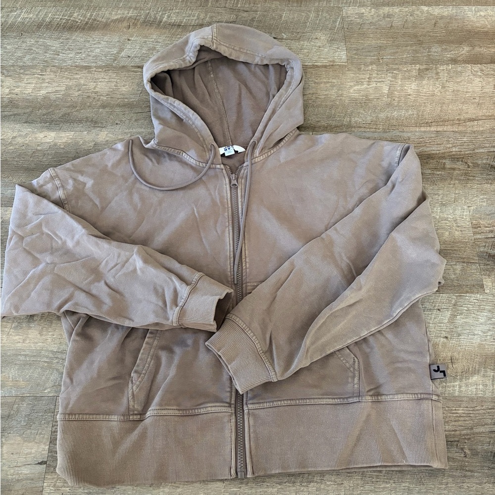 Joy Lab Women’s Light Brown Full‑Zip Hoodie